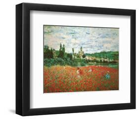 Field of Poppies at Giverny-Claude Monet-Framed Art Print