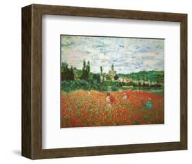 Field of Poppies at Giverny-Claude Monet-Framed Art Print