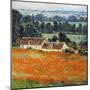Field of Poppies at Giverny-Claude Monet-Mounted Art Print
