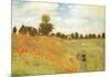 Field of Poppies, c.1886-Claude Monet-Mounted Art Print