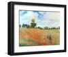 Field of Poppies, c.1886-Claude Monet-Framed Art Print