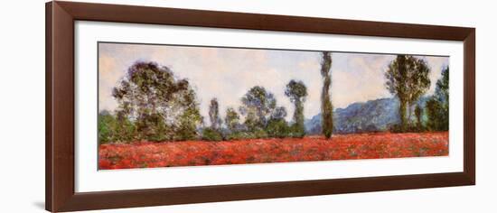 Field of Poppies (detail)-Claude Monet-Framed Art Print