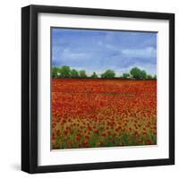 Field of Poppies I-Tim OToole-Framed Art Print