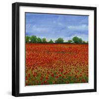 Field of Poppies I-Tim OToole-Framed Art Print