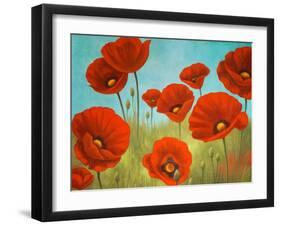 Field of Poppies II-Vivien Rhyan-Framed Art Print