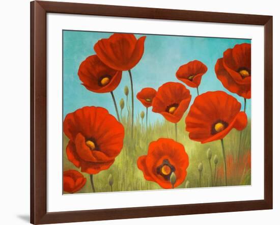 Field of Poppies II-Vivien Rhyan-Framed Art Print