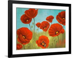 Field of Poppies II-Vivien Rhyan-Framed Art Print