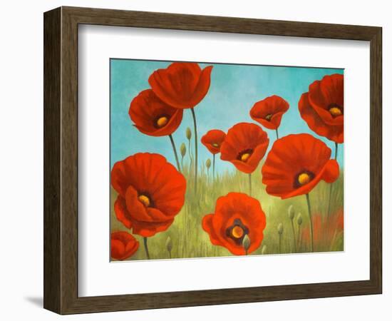 Field of Poppies II-Vivien Rhyan-Framed Art Print