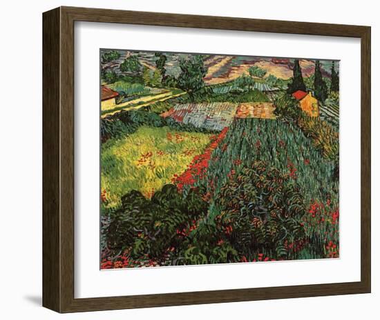 Field of Poppies, Saint-Remy, c.1889-Vincent van Gogh-Framed Art Print