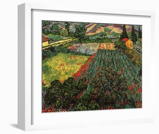 Field of Poppies, Saint-Remy, c.1889-Vincent van Gogh-Framed Art Print