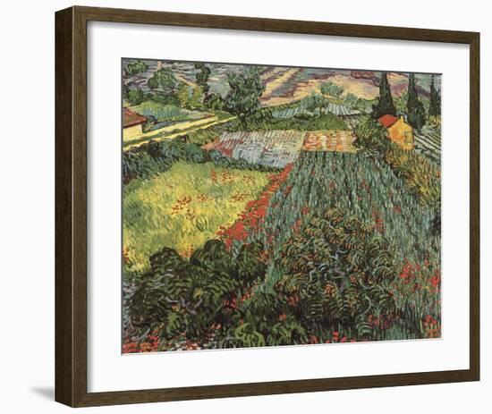 Field of Poppies, Saint-Remy, c. 1889-Vincent van Gogh-Framed Art Print