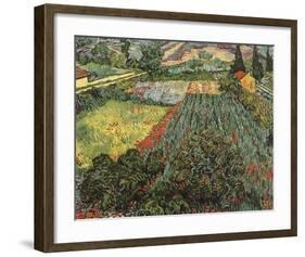 Field of Poppies, Saint-Remy, c. 1889-Vincent van Gogh-Framed Art Print