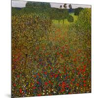 Field of Poppies-Gustav Klimt-Mounted Art Print