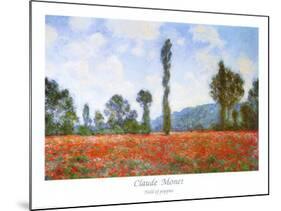 Field of Poppies-Claude Monet-Mounted Art Print