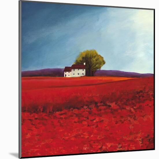 Field of poppies-Philip Bloom-Mounted Art Print