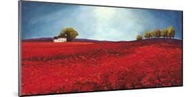 Field of poppies-Philip Bloom-Mounted Art Print