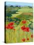 Field of Poppies-Jane Henry Parsons-Stretched Canvas