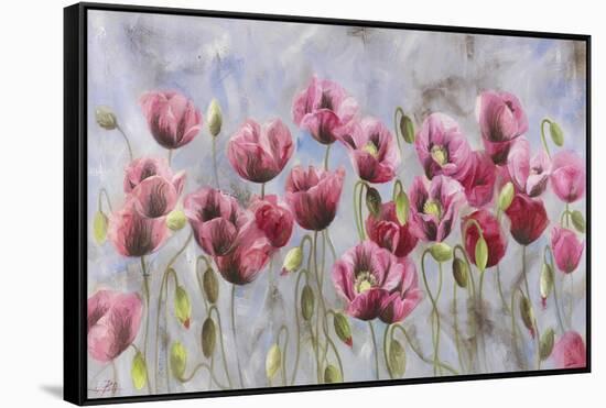 Field of Poppies-li bo-Framed Stretched Canvas