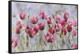 Field of Poppies-li bo-Framed Stretched Canvas