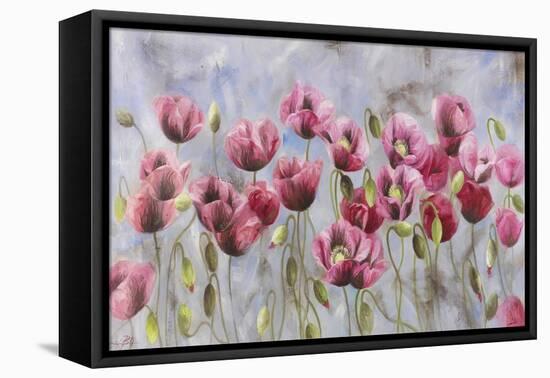 Field of Poppies-li bo-Framed Stretched Canvas