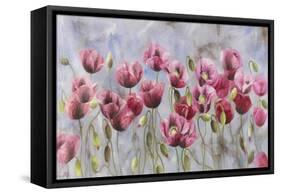 Field of Poppies-li bo-Framed Stretched Canvas