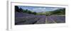 Field of purple lavender below the village of Aurel, Aurel, Vaucluse Department-Stuart Black-Framed Photographic Print