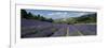 Field of purple lavender below the village of Aurel, Aurel, Vaucluse Department-Stuart Black-Framed Photographic Print