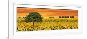 Field of Sunflowers-Richard Leblanc-Framed Art Print