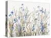 Field of Wild Blue Flowers-Asia Jensen-Stretched Canvas