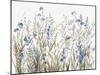 Field of Wild Blue Flowers-Asia Jensen-Mounted Art Print