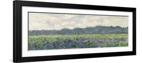 Field of Yellow Irises at Giverny, 1887-Claude Monet-Framed Giclee Print