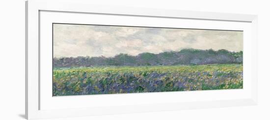 Field of Yellow Irises at Giverny, 1887-Claude Monet-Framed Giclee Print