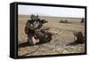 Field Radio Operator Provides Security During a Mission in Afghanistan-null-Framed Stretched Canvas