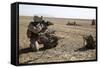 Field Radio Operator Provides Security During a Mission in Afghanistan-null-Framed Stretched Canvas