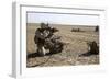 Field Radio Operator Provides Security During a Mission in Afghanistan-null-Framed Photographic Print