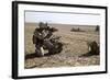 Field Radio Operator Provides Security During a Mission in Afghanistan-null-Framed Photographic Print