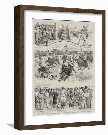 Field Sports of the Argyll and Sutherland Highlanders, Colombo, Ceylon-null-Framed Giclee Print