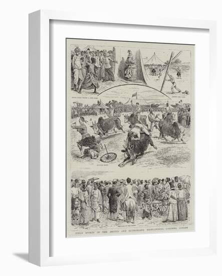 Field Sports of the Argyll and Sutherland Highlanders, Colombo, Ceylon-null-Framed Giclee Print