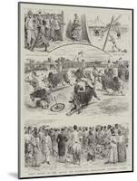 Field Sports of the Argyll and Sutherland Highlanders, Colombo, Ceylon-null-Mounted Giclee Print