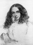 Portrait of Elizabeth Barrett Browning (1806-61) in 1859, Engraved by G. Cook-Field Talfourd-Photographic Print