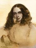 Elizabeth Barrett Browning, British Poet, 1859-Field Talfourd-Framed Giclee Print