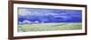 Field under a Stormy Sky-Vincent van Gogh-Framed Giclee Print