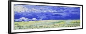 Field under a Stormy Sky-Vincent van Gogh-Framed Giclee Print