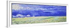 Field under a Stormy Sky-Vincent van Gogh-Framed Giclee Print