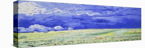 Field under a Stormy Sky-Vincent van Gogh-Stretched Canvas