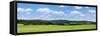 Field with a Mountain Range in the Background, Schramberg, Rottweil, Black Forest, Baden-Wurttem...-null-Framed Stretched Canvas