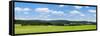 Field with a Mountain Range in the Background, Schramberg, Rottweil, Black Forest, Baden-Wurttem...-null-Framed Stretched Canvas