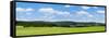 Field with a Mountain Range in the Background, Schramberg, Rottweil, Black Forest, Baden-Wurttem...-null-Framed Stretched Canvas