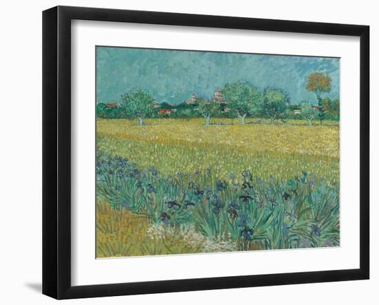 Field with Flowers near Arles, 1888-Vincent van Gogh-Framed Giclee Print