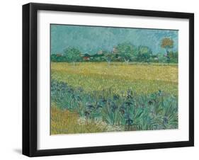 Field with Flowers near Arles, 1888-Vincent van Gogh-Framed Giclee Print